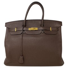 Hermes Birkin Chocolate 40 Tasche