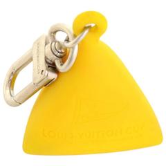 Vintage Louis Vuitton Yellow Rubber Limited Edition LV Cup Key Ring Holder