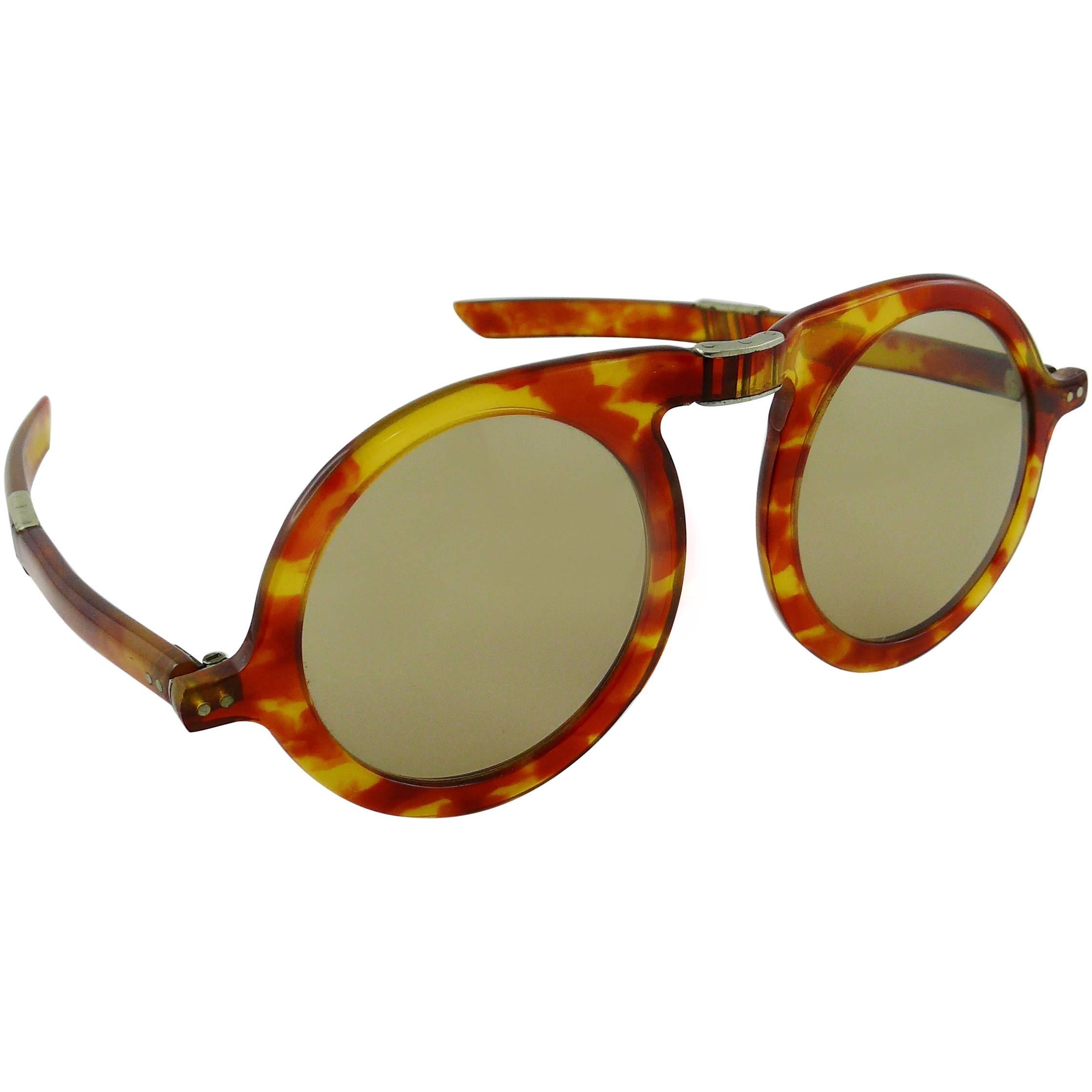 Pierre Cardin Rare Vintage Oversized Folding Sunglasses