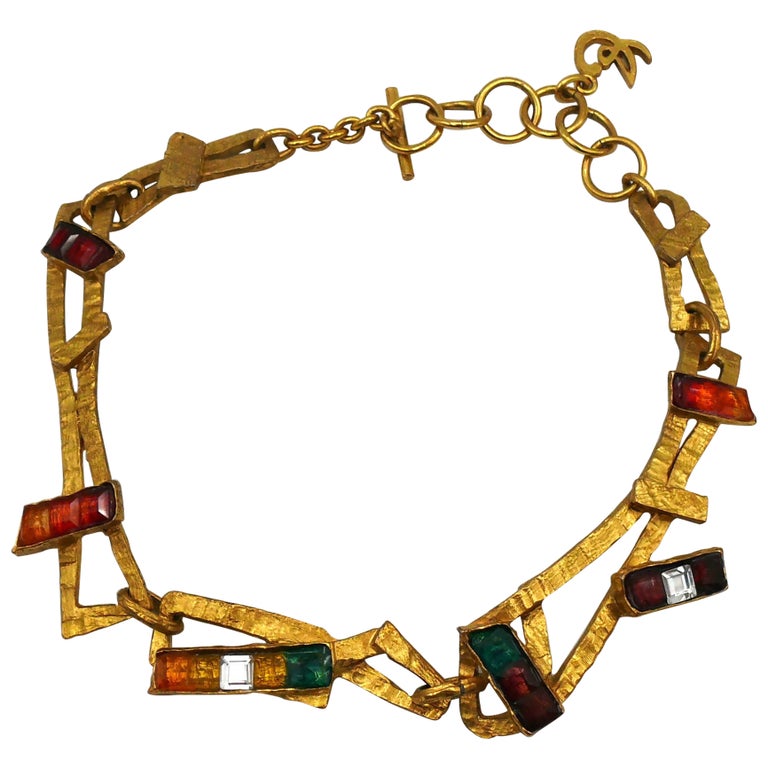 CHRISTIAN LACROIX Vintage Necklace Rainbow Collection For Sale at 1stDibs