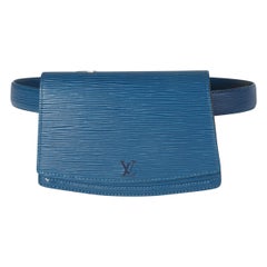 Louis Vuitton Blue Epi Leather Tilsit Belt Bag
