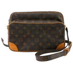 Louis Vuitton Brown Monogram Canvas Leather Nile Shoulder Bag