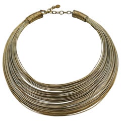 JEAN PAUL GAULTIER Vintage Masai Multi Wire Choker Necklace