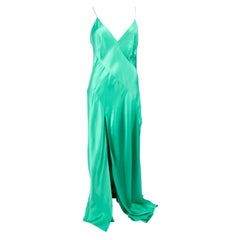 Ralph & Russo - Robe en satin vert menthe pour femme