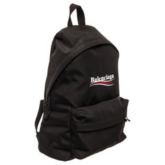 Used Balenciaga Black Canvas Medium Backpack