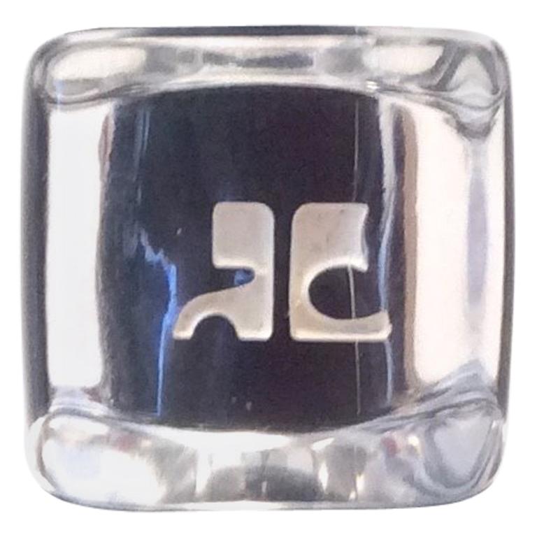 Rare Courreges Lucite Ring For Sale