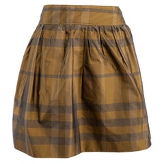 Pre-Loved Burberry Women's Monogram A Line Skirt
