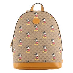 Gucci Disney Mickey Mouse Rucksack aus beschichtetem Segeltuch, Mini GG