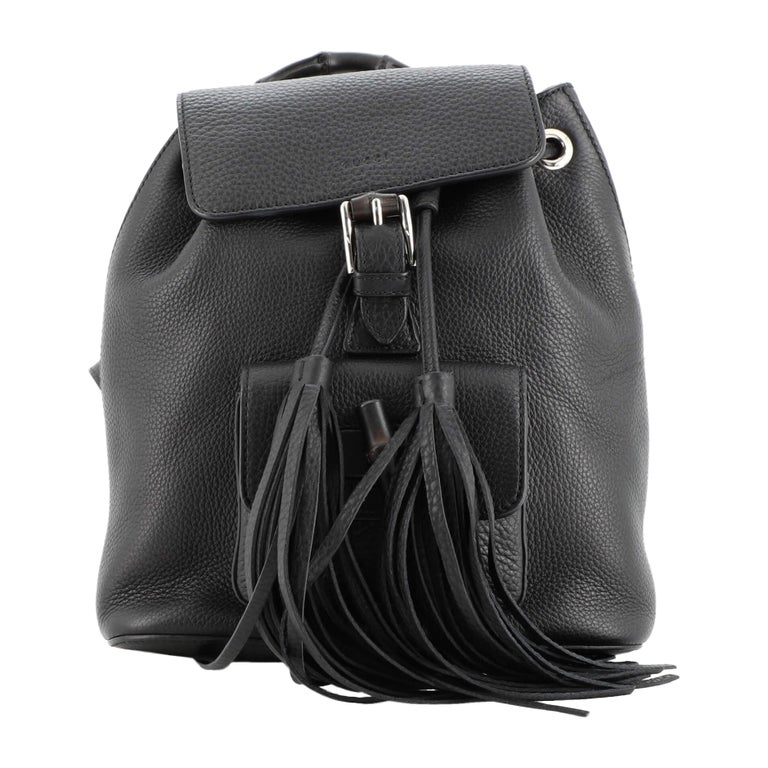 Gucci Bamboo Tassel Backpack Leather Mini at 1stDibs