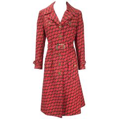 Vintage Roberta Di Camerino Red Coat, 1978