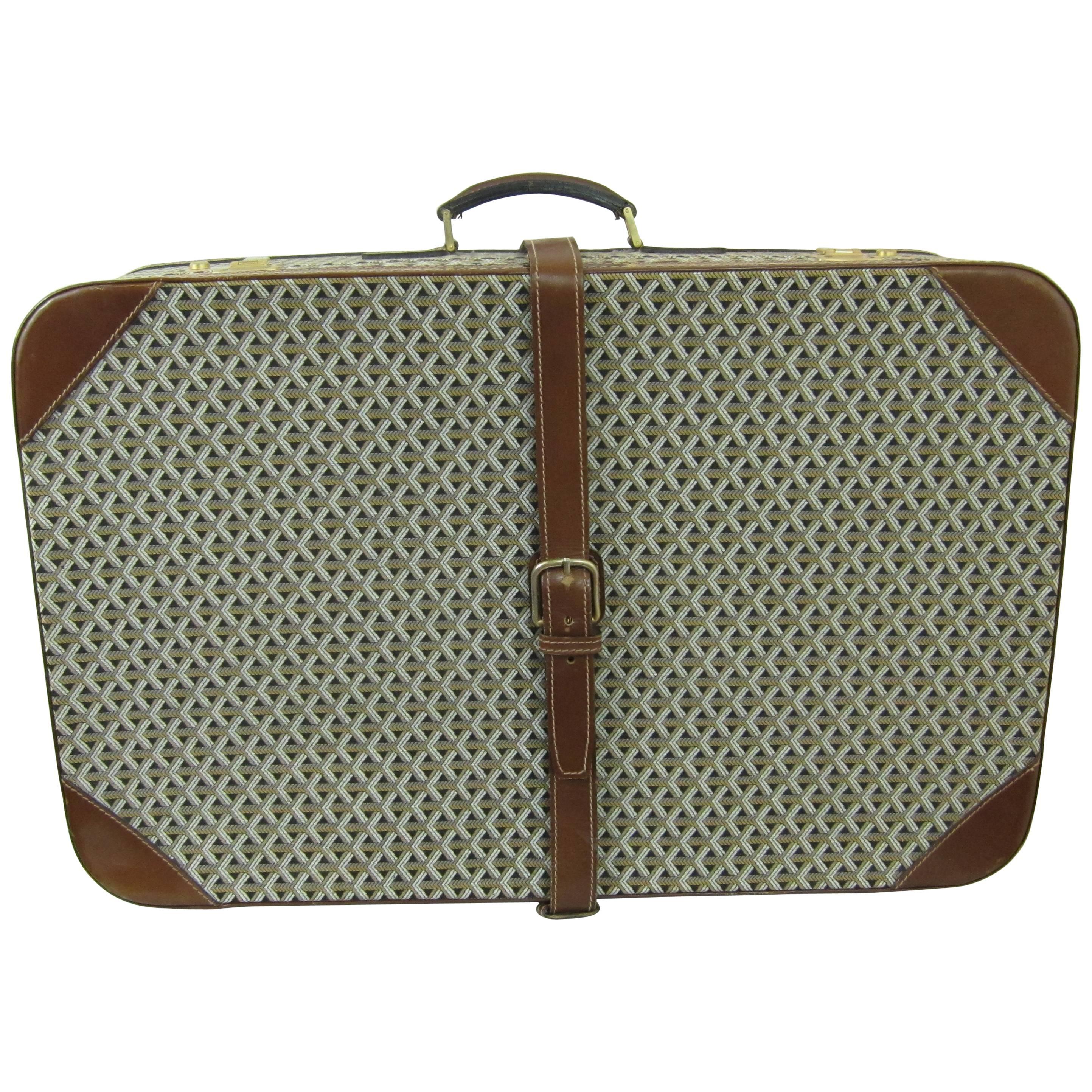 Goyard Vintage Suitcase in Canvas form the 60's