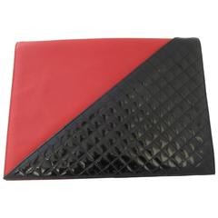 Valentino Vintage Red and Black Patent Leather