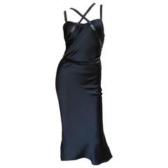 Christian Dior Silk Dress With Leather Harness 6