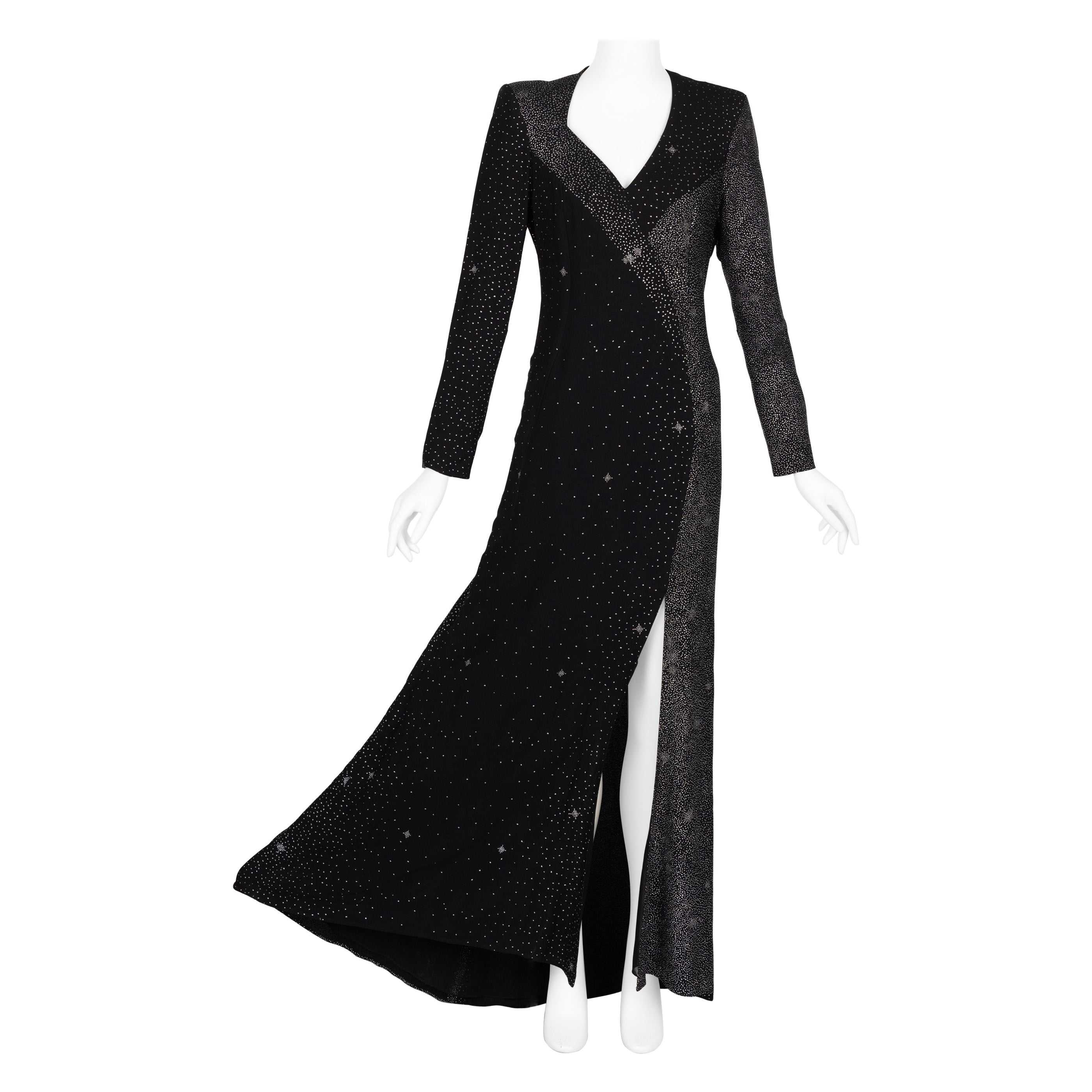 Christian Lacroix Midnight Sparkle Runway Gown FW 98/99 For Sale