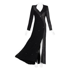 Vintage Christian Lacroix Midnight Sparkle Runway Gown FW 98/99