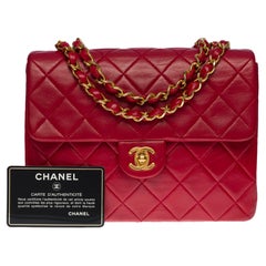 Chanel Timeless 25 double flap Medium size in black quilted lambskin, GHW