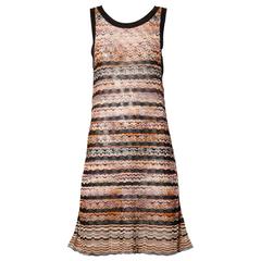 Missoni Chevron Zig Zag Knit Dress with Cut Out Back 10