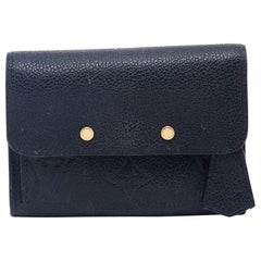 Louis Vuitton Black Monogram Empreinte Pont Neuf Compact Wallet