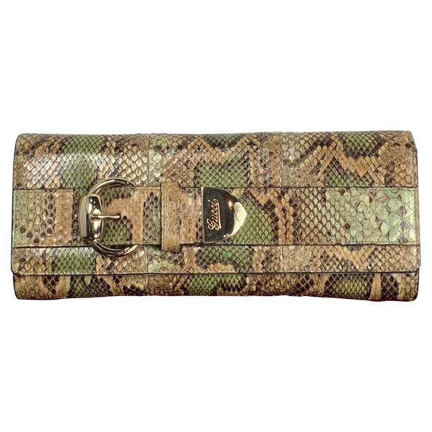 Gucci Python Tom Ford Gucci 90s Tom Ford Python Romy Clutch Bag For Sale at 1stDibs
