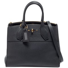 Louis Vuitton - Sac City Steamer MM en cuir noir