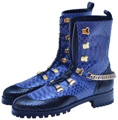 Rare Christian Louboutin Combat Boots Paris Haute Couture Spring 2016 40 New 3