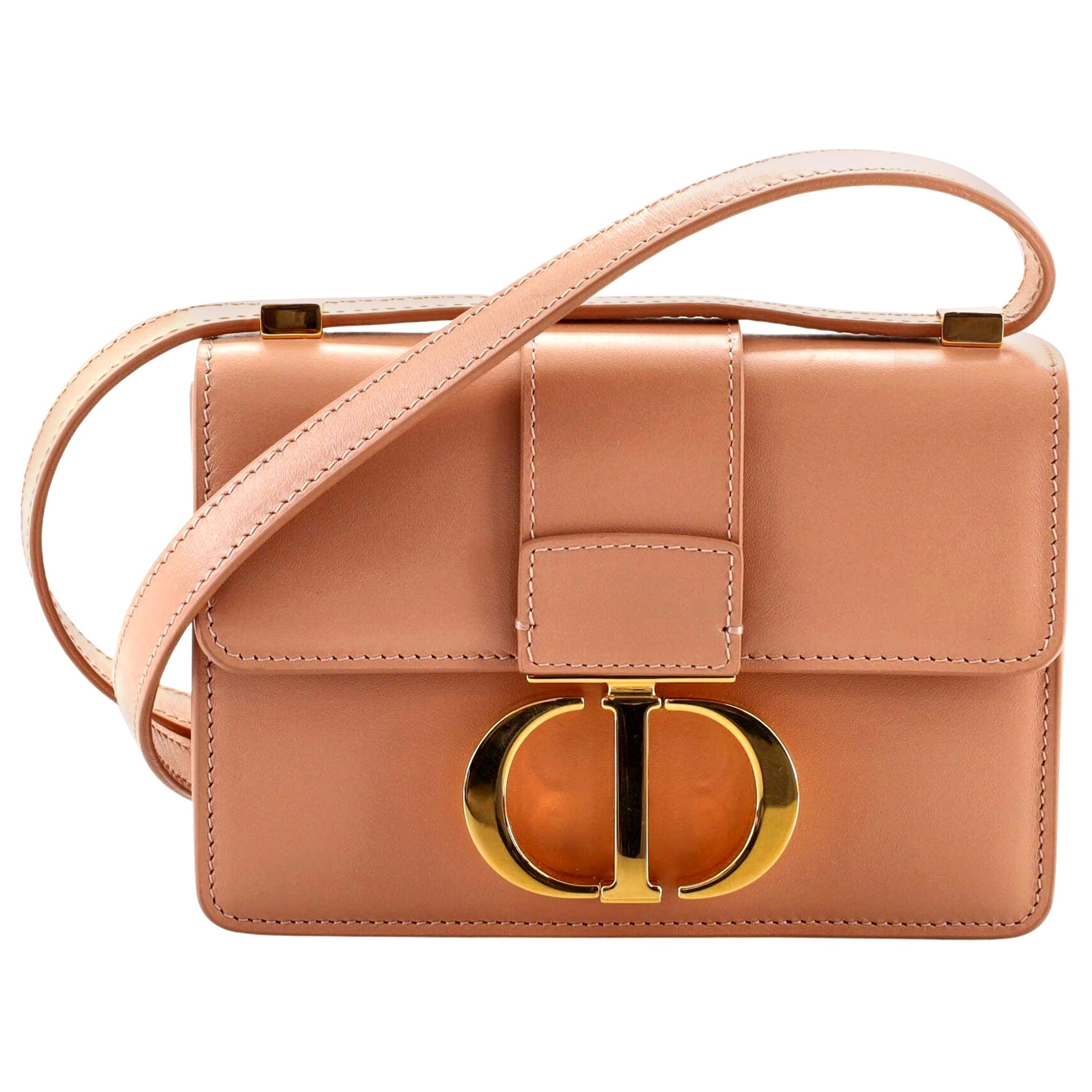Christian Dior 30 Montaigne Flap Bag Leather Micro