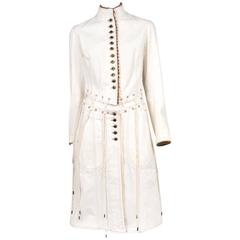 Alexander McQueen Ivory Laces Coat 2004 9