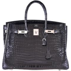 Black Hermes Bag With Scarf - 12 For Sale on 1stDibs