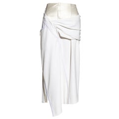 Vintage Christian Dior by John Galliano white deconstructed skirt, ss 2000