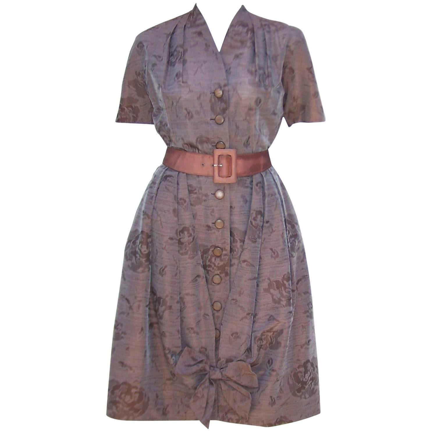 Carlye Brown Polished Cotton Bubble Dress, 1950’s