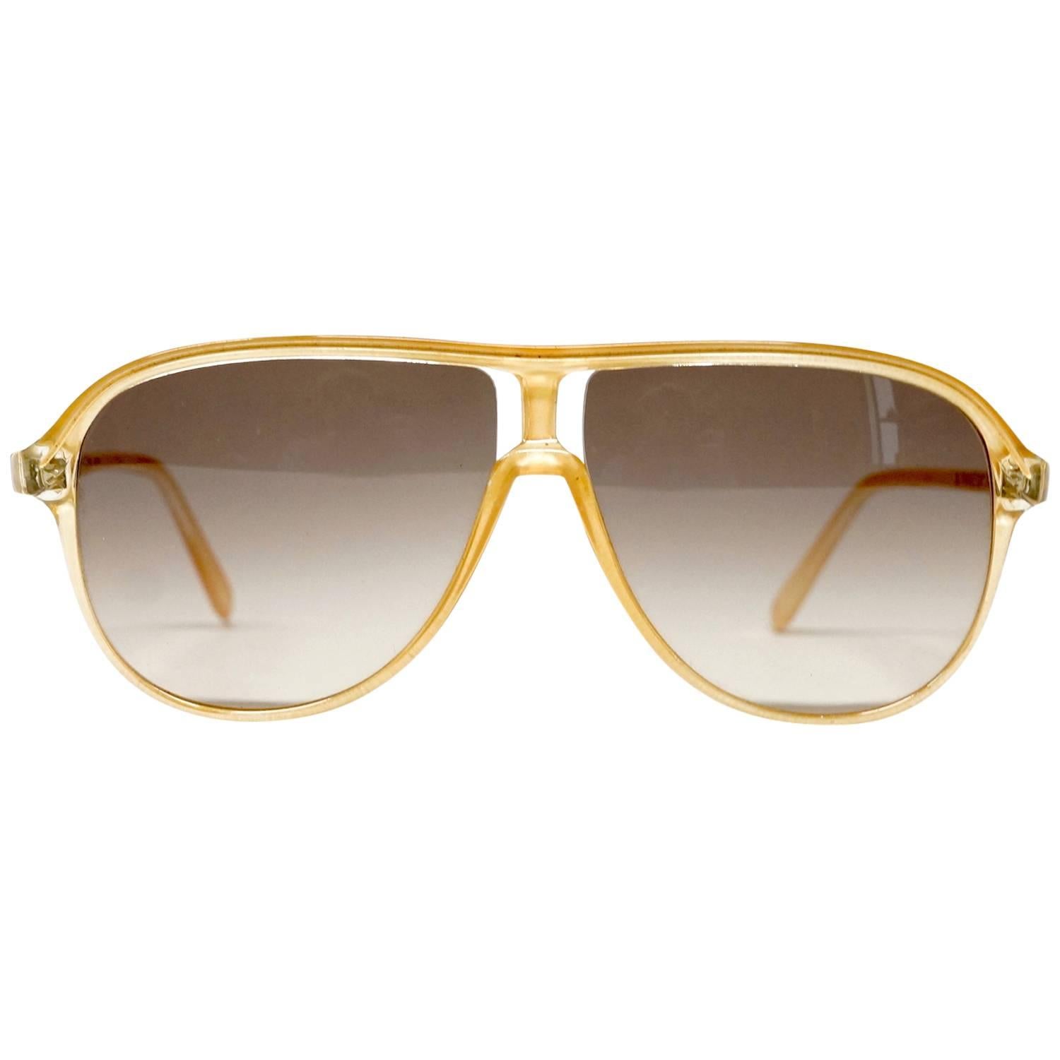 70s Courrèges vintage drop shape sunglasses in NOS condition 
