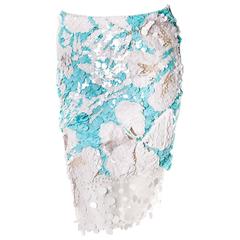 Valentino Embellished Tulle Skirt