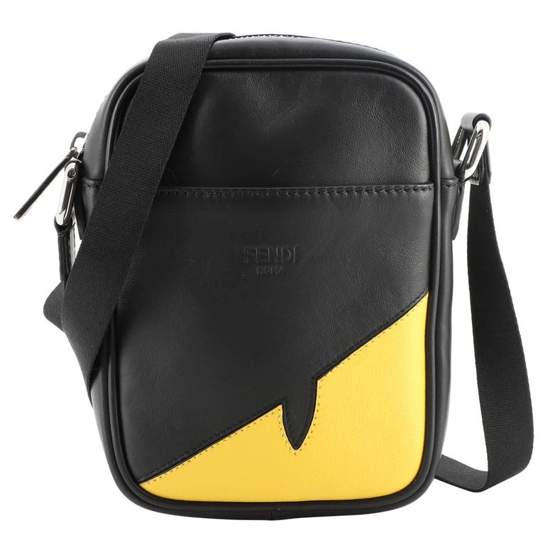 Fendi Monster Eye Camera Messenger Bag Leather Small For Sale at 1stDibs