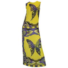 1960s Emilio Pucci Iconic Butterfly Print Silk Dress 6