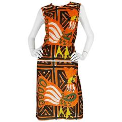 Resort 2010 Collection Printed Prada Fitted Shift Dress 8