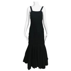 Christian Dior Black Net Dress with Velvet Dot Dress