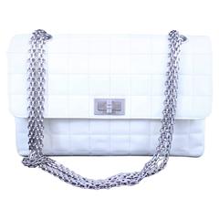 Chanel 2.55 Patented Leather Bag Silwer Hardware 9