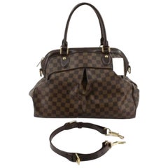 Louis Vuitton Damier Ebene Canvas Leather Trevi GM Shoulder Bag