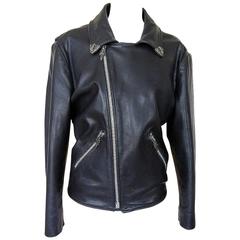 Chrome Hearts Tie Dye Suede Corset Lace Moto Jacket at 1stdibs