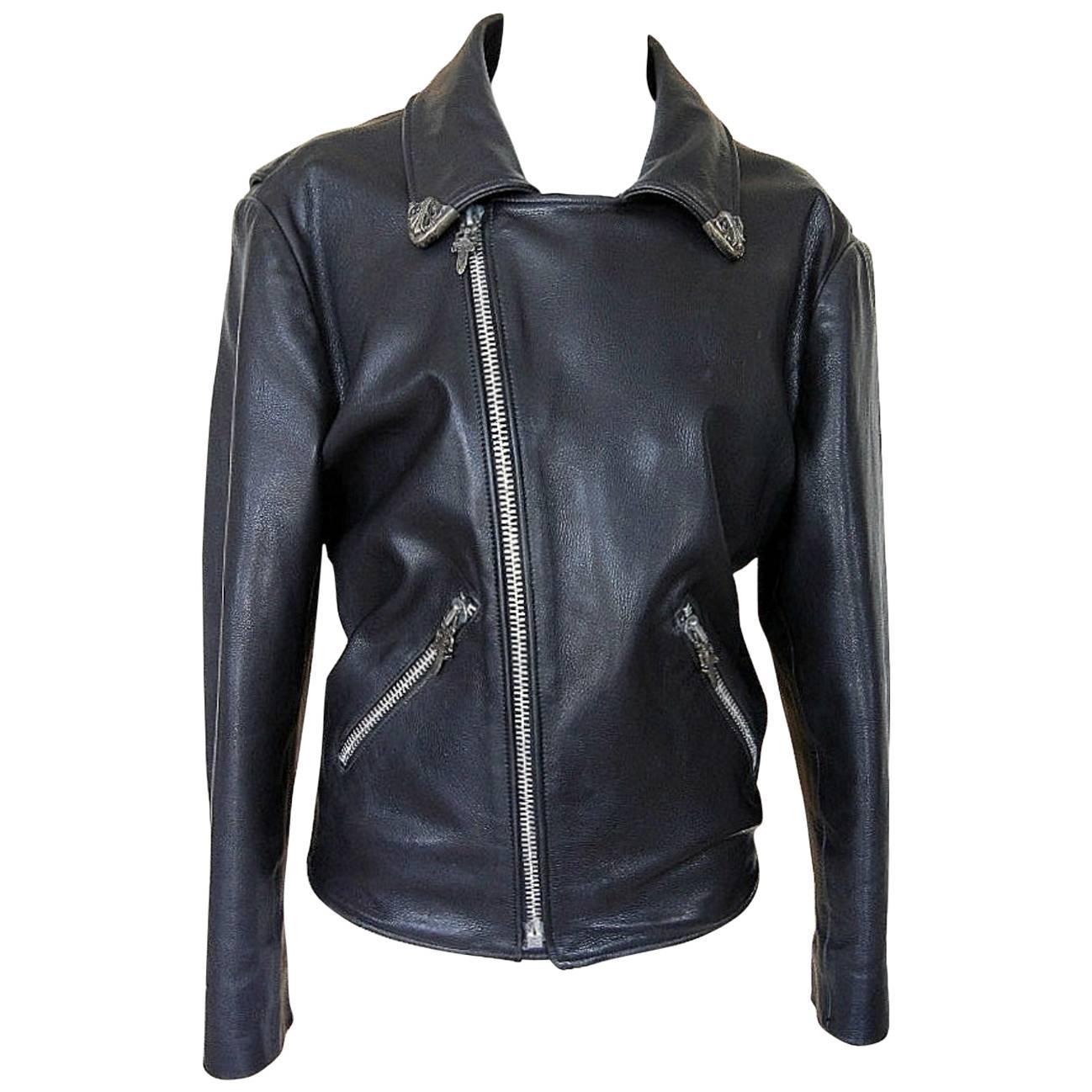 chrome heart leather dress
