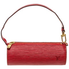 Louis Vuitton Red Epi Leather Mini Papillon Shoulder Bag
