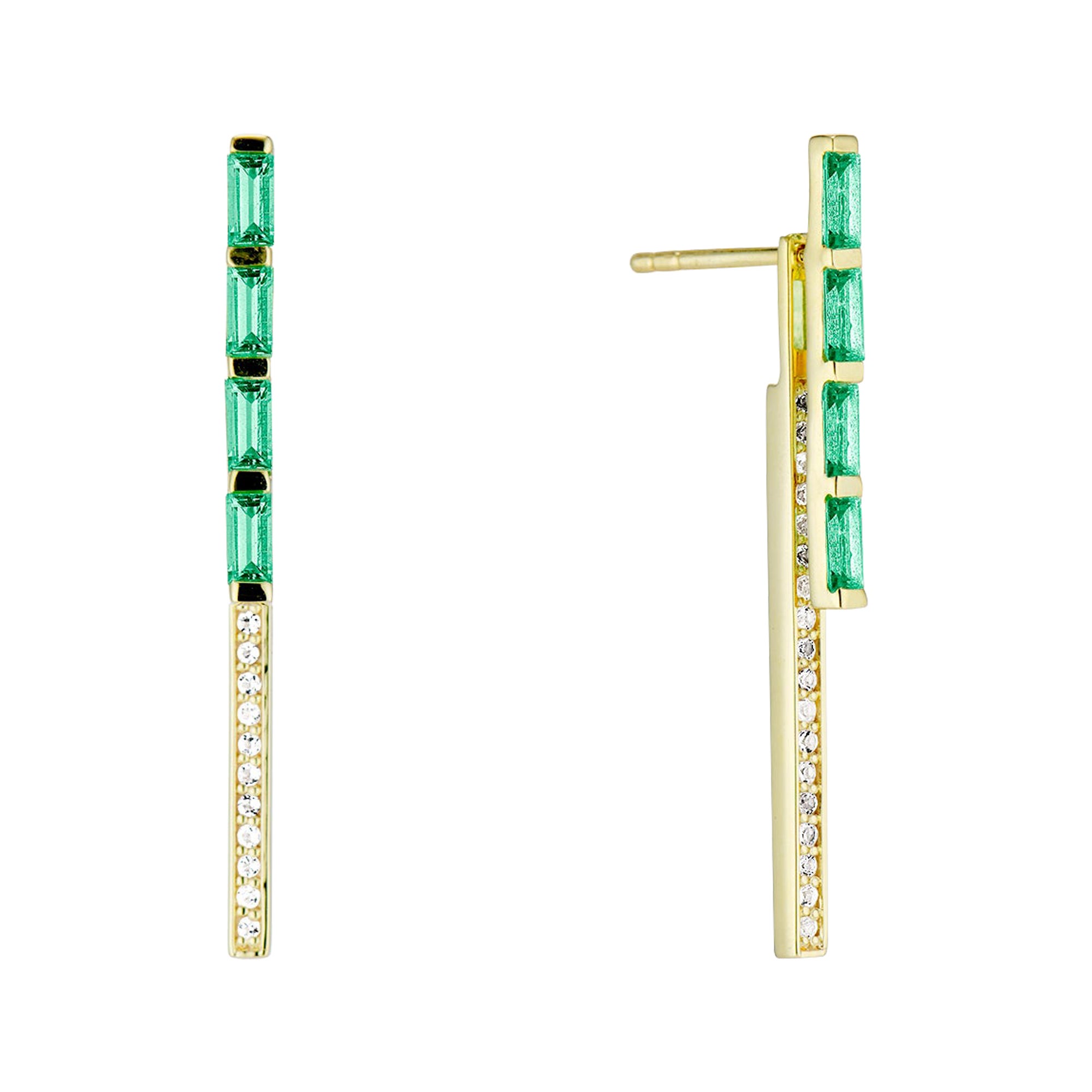 Senia Limelight Earrings Emerald