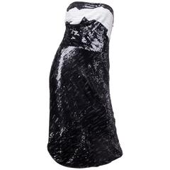Fully Beaded Giorgio Armani Strapless Dress 10