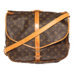 Louis Vuitton Brown Monogram Saumur 35cm Crossbody Bag