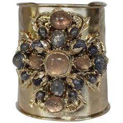 Goossens Paris Iolite and Rock Crystal Cuff