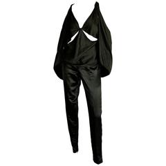 Used Free Shipping: Tom Ford Gucci FW 2002 Khaki Silk Gothic Kimono Top & Pants! 44