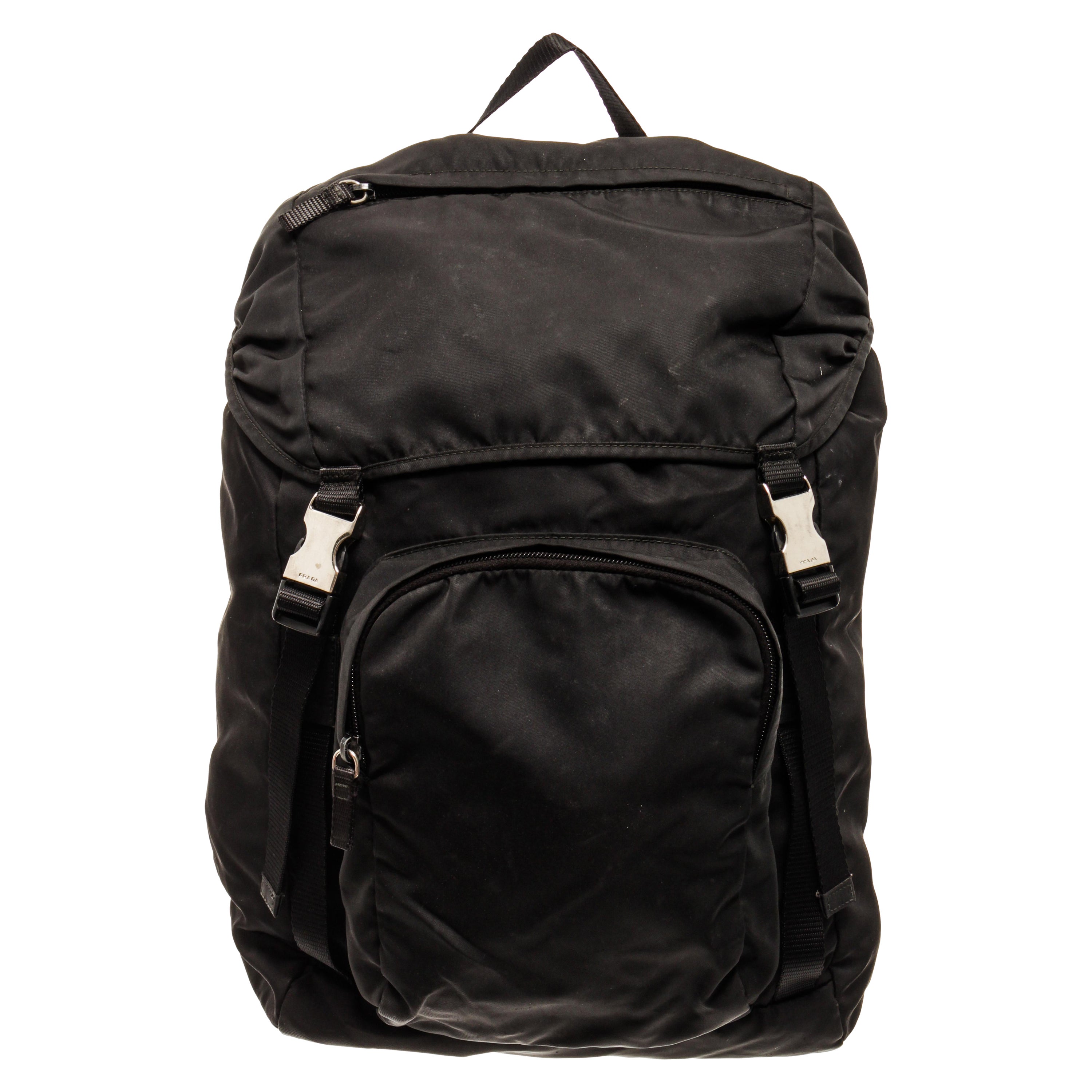 Prada Black Nylon Backpack at 1stDibs prada silver backpack