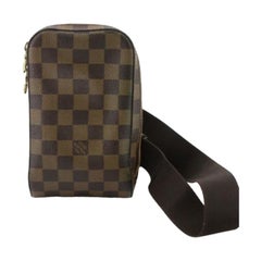 Louis Vuitton Damier Ebene Geronimos Body Bag Chest Bum Pack 118lv40