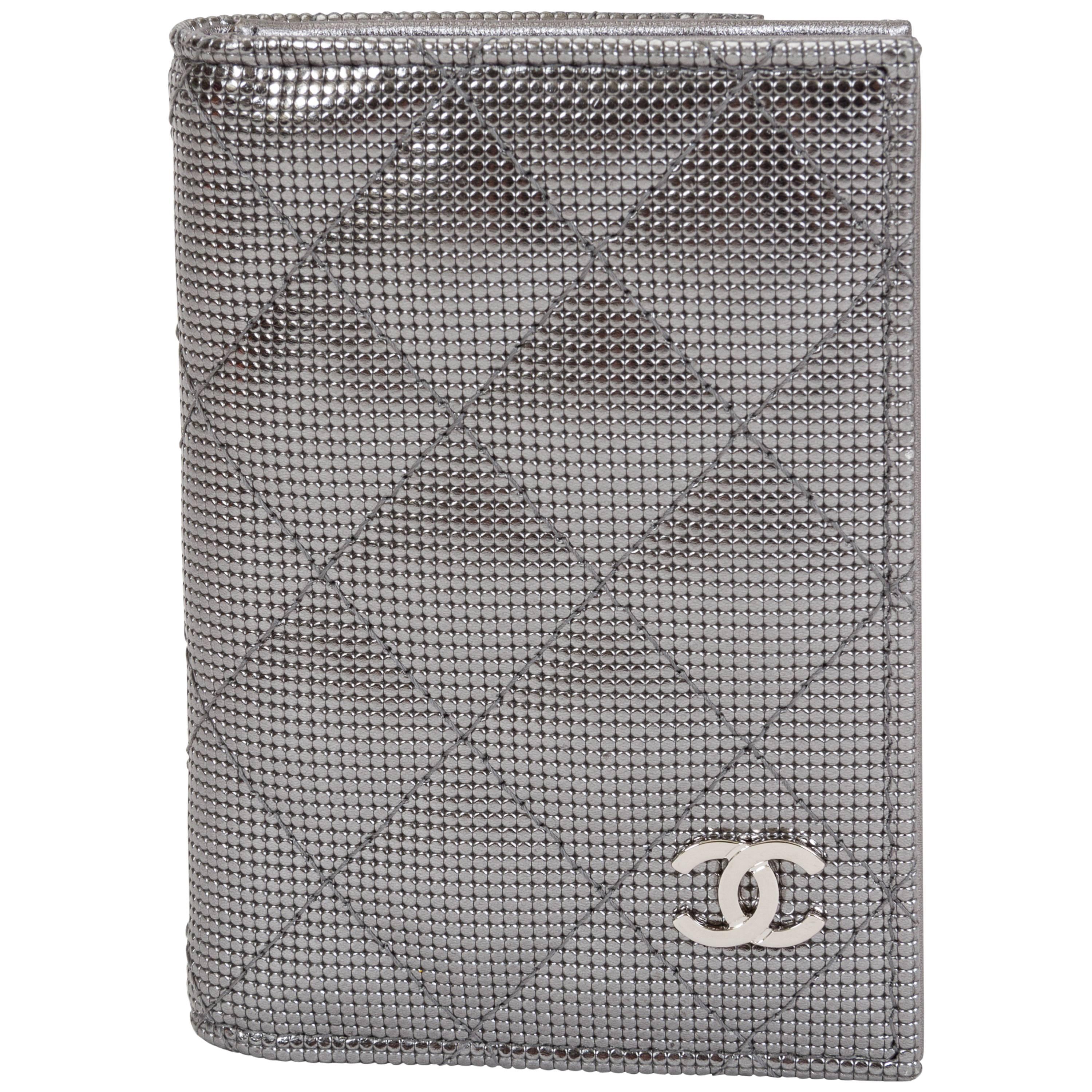 Chanel Metallic Quilted CC Wallet