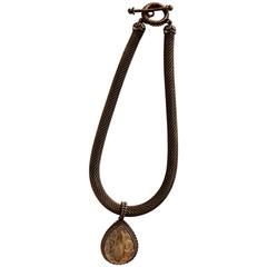1990s Stephen Dweck Bronze Necklace